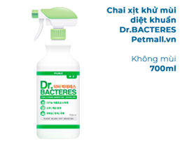 Chai xịt khử mùi diệt khuẩn Prunus Dr.BACTERES 700ml - Không mùi